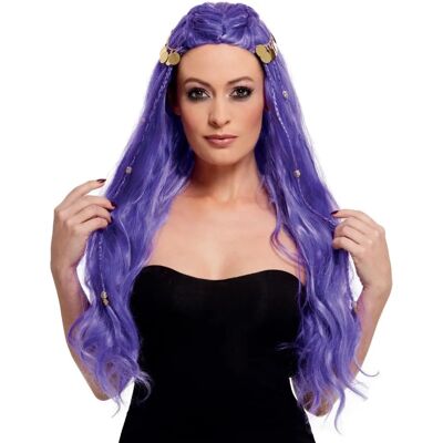 Parrucca Lunga Viola Donna di Smiffys Fata Principessa Sirena Strega - Parrucca Parrucca Lunga Viola Donna di Smiffys Fata Principessa Sirena Strega - Parrucca