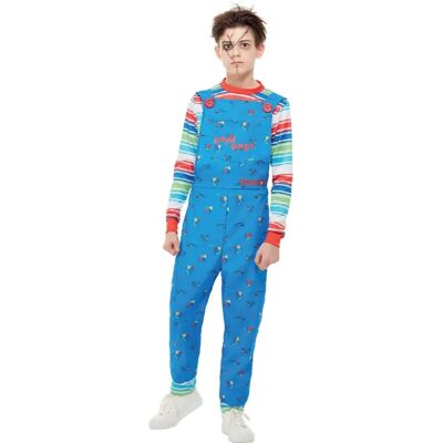 Smiffys Blue Child Chucky Costume - Halloween Fancy Dress Smiffys Blue Child Chucky Costume - Halloween Fancy Dress