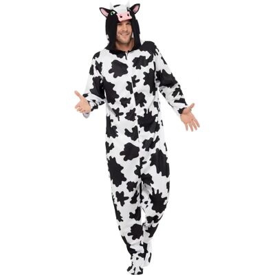 Smiffys Adult Unisex Cow Costume - All In One Jumpsuit - Size M Smiffys Adult Unisex Cow Costume - All In One Jumpsuit - Size M
