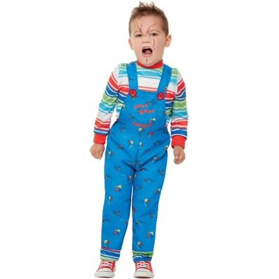 Smiffys Chucky Costume - Toddler Blue - Halloween Fancy Dress Smiffys Chucky Costume - Toddler Blue - Halloween Fancy Dress