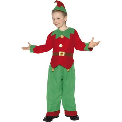 Smiffys Elf Kostüm Kinder Rot Grün - Kostüm Smiffys Elf Kostüm Kinder Rot Grün - Kostüm