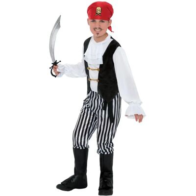 Smiffys Piratenkostuum - Overhemd, Broek, Laarzen, Hoofddoek, Riem - Piraat Smiffys Piratenkostuum - Overhemd, Broek, Laarzen, Hoofddoek, Riem - Piraat