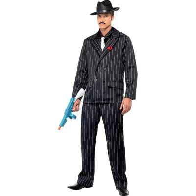 Disfraz Zoot Suit en Blanco y Negro de Smiffys - Adulto Disfraz Zoot Suit en Blanco y Negro de Smiffys - Adulto