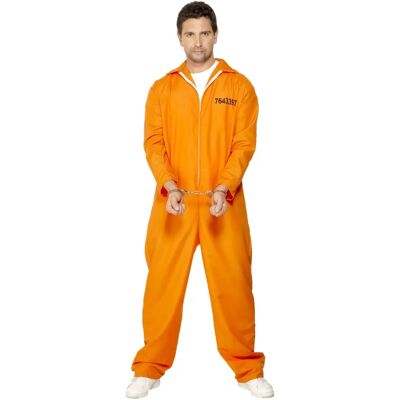 Déguisement de prisonnier orange Smiffys pour adultes - Costume d'Halloween Déguisement de prisonnier orange Smiffys pour adultes - Costume d'Halloween