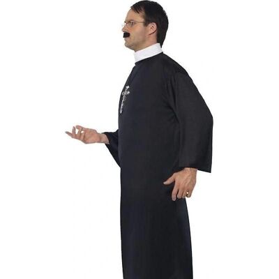 Costume de Prêtre Adulte Noir et Blanc - Costume Smiffys - Publicité Costume de Prêtre Adulte Noir et Blanc - Costume Smiffys - Publicité