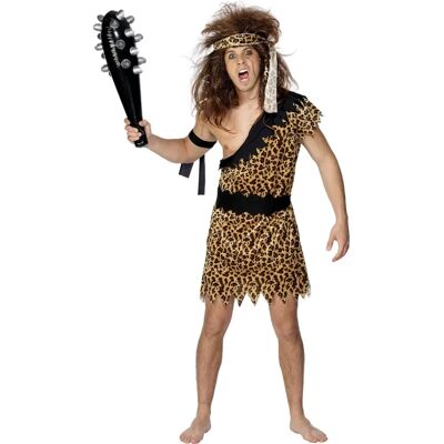 Costume Uomo Preistorico Smiffys - Tuta, Fascia, Bracciali Costume Uomo Preistorico Smiffys - Tuta, Fascia, Bracciali