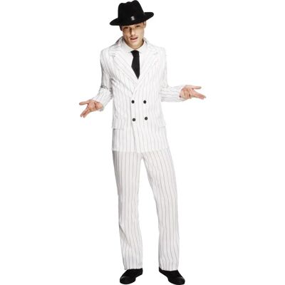 Costume Gangster Fever de Smiffys - Blanc - Adulte Costume Gangster Fever de Smiffys - Blanc - Adulte