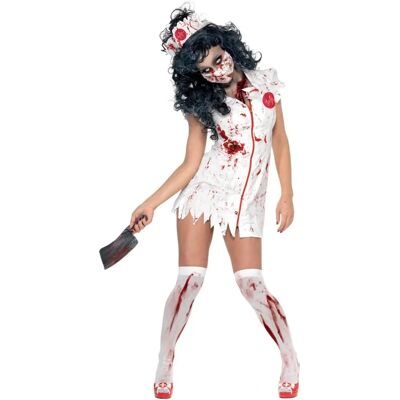 Smiffys Fehér Zombi Ápolónő Jelmez - Halloween Smiffys Fehér Zombi Ápolónő Jelmez - Halloween