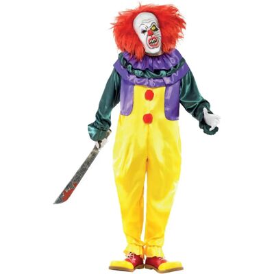 Smiffys Geel Volwassenen Enge Clown Kostuum - Halloween Horror Film Smiffys Geel Volwassenen Enge Clown Kostuum - Halloween Horror Film