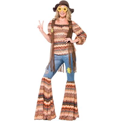 Disfraz hippie Harmony para mujer adulta - 70s Disco de Smiffys Disfraz hippie Harmony para mujer adulta - 70s Disco de Smiffys