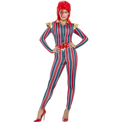 Smiffys Ziggy Stardust Adult Costume - 70's Disco Theme Smiffys Ziggy Stardust Adult Costume - 70's Disco Theme