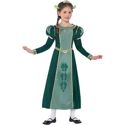 Costume Fiona di Shrek per bambini - Vestito, diadema e orecchie Costume Fiona di Shrek per bambini - Vestito, diadema e orecchie