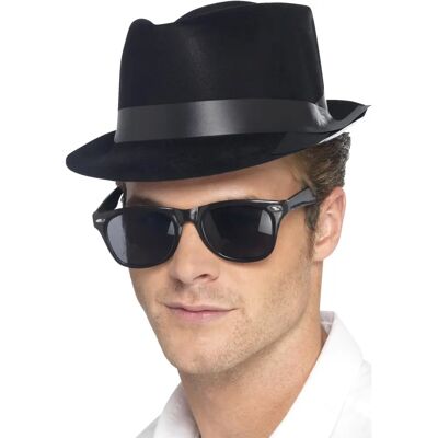 Smiffys 94191 Black Fedora Hat - Fancy Dress Accessory Smiffys 94191 Black Fedora Hat - Fancy Dress Accessory