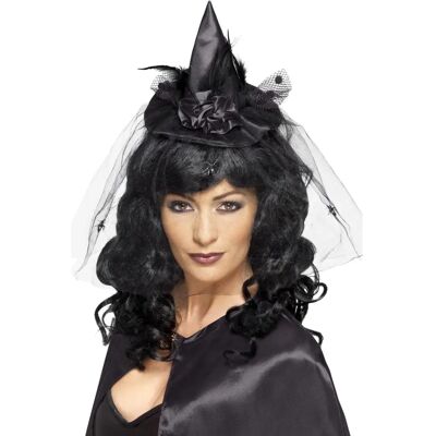 Smiffys Svart Mini Häxhatt - Halloween Kostymtillbehör Smiffys Svart Mini Häxhatt - Halloween Kostymtillbehör