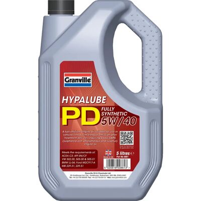 Granville Hypalube PD 5W-40 VW 505 5 Litre Engine oil additive Granville Hypalube PD 5W-40 VW 505 5 Litre Engine oil additive