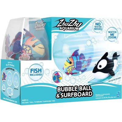 Lansay Zhu Zhu Aquarium Bubble Ball & Surfboard Starter Playset - Aquarium Lansay Zhu Zhu Aquarium Bubble Ball & Surfboard Starter Playset - Aquarium