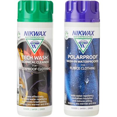 Nikwax Twin Pack Tech Wash - Polar Proof - Cleaning Set Nikwax Twin Pack Tech Wash - Polar Proof - Cleaning Set