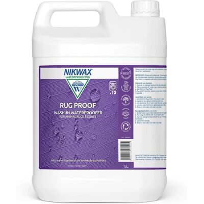 Nikwax Rug Proof - 5L voděodpuzovač pro zvířecí deky Nikwax Rug Proof - 5L voděodpuzovač pro zvířecí deky