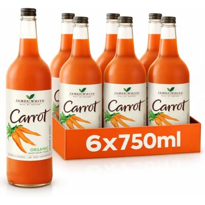 James White - Carrot Juice 6x75cl - Fruit Juice James White - Carrot Juice 6x75cl - Fruit Juice