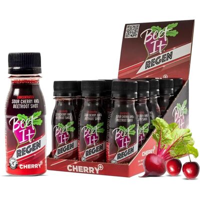 Beet It REGEN Cherry Plus Shot 15x70ml - Ready to Drink Cherry & Beetroot Beet It REGEN Cherry Plus Shot 15x70ml - Ready to Drink Cherry & Beetroot