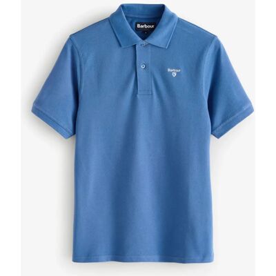 Barbour Federal Blue Cotton Polo Shirt - Men Barbour Federal Blue Cotton Polo Shirt - Men