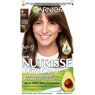 Garnier Nutrisse Mocha Brown Hair Color - Permanent Nourishing Brown Garnier Nutrisse Mocha Brown Hair Color - Permanent Nourishing Brown