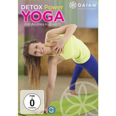 Gaiam - Detox Power Yoga avec Andrea Kubasch - DVD - (QBI) - 70 min - Région 2 - Publicité Gaiam - Detox Power Yoga avec Andrea Kubasch - DVD - (QBI) - 70 min - Région 2 - Publicité
