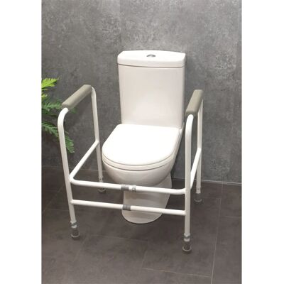 Aidapt Broadstairs Cadre de WC - Hauteur & Largeur Ajustables - Publicité Aidapt Broadstairs Cadre de WC - Hauteur & Largeur Ajustables - Publicité