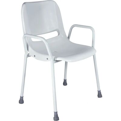 Aidapt Milton Stackable Portable Shower Chair - White - Shower Chair Aidapt Milton Stackable Portable Shower Chair - White - Shower Chair