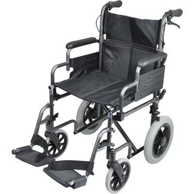 Aidapt Deluxe Attendant Propelled Steel Wheelchair - Hammered Effect Aidapt Deluxe Attendant Propelled Steel Wheelchair - Hammered Effect