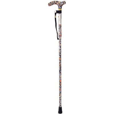 Aidapt Japanese Floral Folding Walking Cane - walking cane Aidapt Japanese Floral Folding Walking Cane - walking cane
