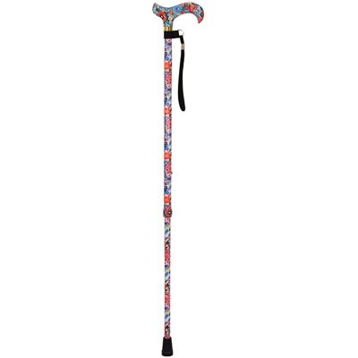 Aidapt Deluxe Patterned Walking Cane - Floral Support & Style Aidapt Deluxe Patterned Walking Cane - Floral Support & Style