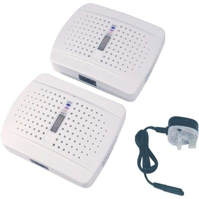 Prem-I-Air White Rechargeable Dehumidifier - Twin Pack - Small Space Prem-I-Air White Rechargeable Dehumidifier - Twin Pack - Small Space