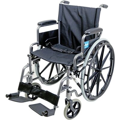 Aidapt Self Propelled Transit Chair - Steel - Foldable - Anti Tip Aidapt Self Propelled Transit Chair - Steel - Foldable - Anti Tip
