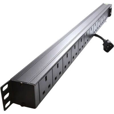 Eagle P710em 19" Power Distribution Unit - Surge Protection, 12 Gang, 1u, 2m Eagle P710em 19" Power Distribution Unit - Surge Protection, 12 Gang, 1u, 2m