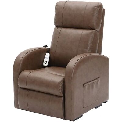 Aidapt Daresbury Nutmeg Single Motor Armchair - Rise & Recline - High Quality PU Aidapt Daresbury Nutmeg Single Motor Armchair - Rise & Recline - High Quality PU