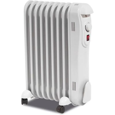 Prem-I-Air 2kw Oil Filled Radiator Heater White - Heating Appliance Prem-I-Air 2kw Oil Filled Radiator Heater White - Heating Appliance