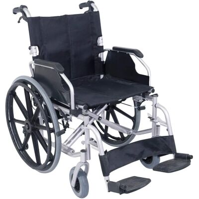 Aidapt The Consort Deluxe Self Propelled Steel Wheelchair - Silver Aidapt The Consort Deluxe Self Propelled Steel Wheelchair - Silver