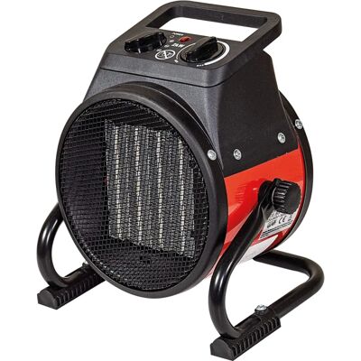 Prem-I-Air 2kw Ptc Fan Heater - Portable Black/red Prem-I-Air 2kw Ptc Fan Heater - Portable Black/red