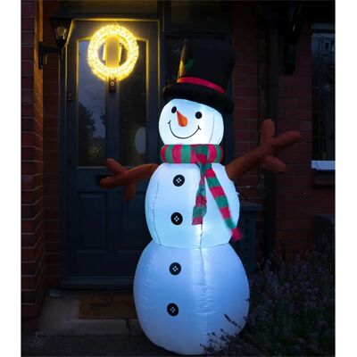 Netagon - Snowman - 180cm - LED Lights - Inflatable Snowman Netagon - Snowman - 180cm - LED Lights - Inflatable Snowman