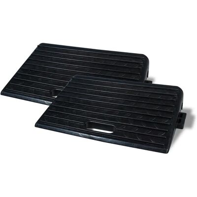 Aidapt Rubber Ramp Set of 2 4" (100mm) with Handles Aidapt Rubber Ramp Set of 2 4" (100mm) with Handles