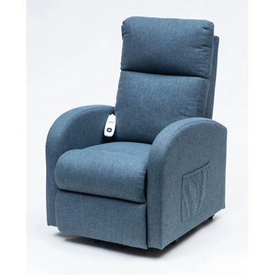 Aidapt Canfield Blue Linen Electric Lift Recliner - Recliner Chair Aidapt Canfield Blue Linen Electric Lift Recliner - Recliner Chair