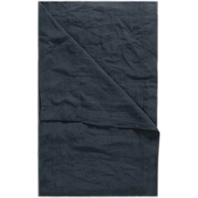 Dip & Doze - 100% Linen Flat Sheet - Navy - Single Dip & Doze - 100% Linen Flat Sheet - Navy - Single