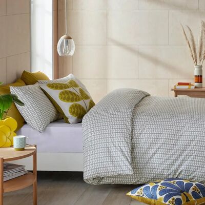 Orla Kiely Tiny Stem Grey Duvet Cover Bedding Set - Duvet Cover Bedding Set Orla Kiely Tiny Stem Grey Duvet Cover Bedding Set - Duvet Cover Bedding Set