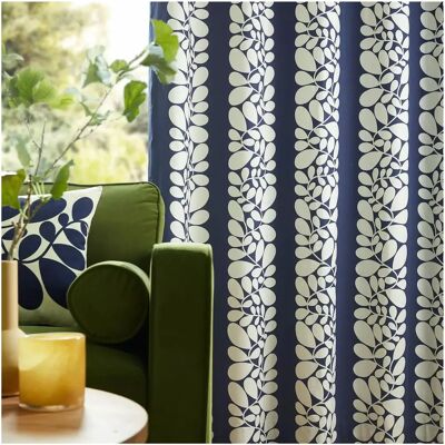 Orla Kiely Sycamore Streifen Vorhänge in Blau - Vorhänge Orla Kiely Sycamore Streifen Vorhänge in Blau - Vorhänge