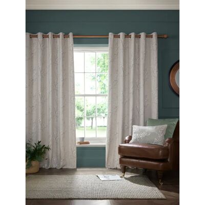 Laura Ashley Pussy Willow Cotton Eyelet Curtains - Curtain Laura Ashley Pussy Willow Cotton Eyelet Curtains - Curtain
