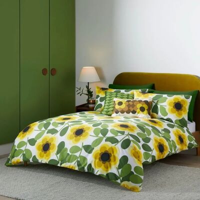 Orla Kiely Water Lily Bedding Set Lemon Twist - Duvet Cover Orla Kiely Water Lily Bedding Set Lemon Twist - Duvet Cover