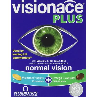 Vitabiotics Visionace Plus Omega-3 - Sehhilfe Tabletten & Kapseln Vitabiotics Visionace Plus Omega-3 - Sehhilfe Tabletten & Kapseln