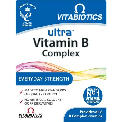 Vitabiotics Ultra Vitamin B Komplex - 60 Tabletten Vitabiotics Ultra Vitamin B Komplex - 60 Tabletten
