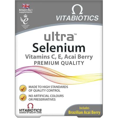 Vitabiotics Ultra Selenium 30 Tablets - Dietary Supplement Vitabiotics Ultra Selenium 30 Tablets - Dietary Supplement